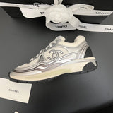 Baskets CC - Blanc & Argent