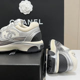 Baskets CC - Blanc & Argent